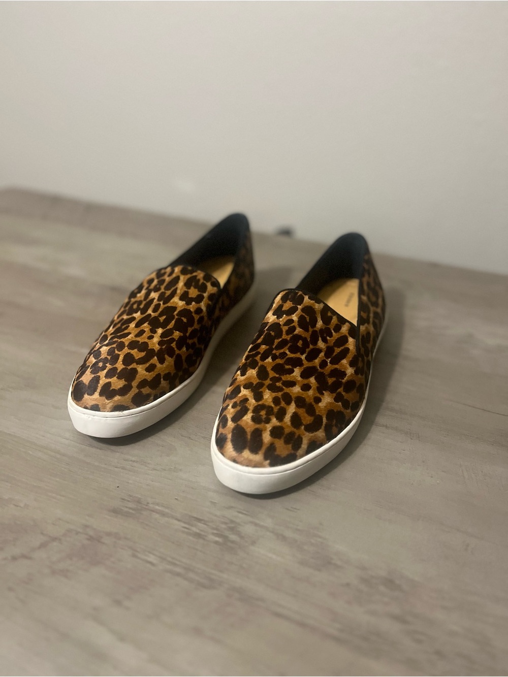 Birdies “The Swift “ Leopard Calf Hair Loafers